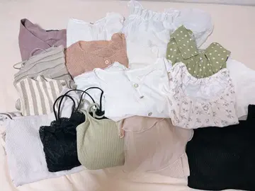 여성용 봄/여름 깔끔한 캐주얼 묶음 판매 17점