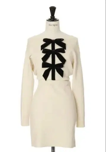 Herlipto 시몬 니트 미니 드레스