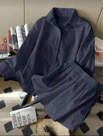 네이비 셔츠 셋업 선착순