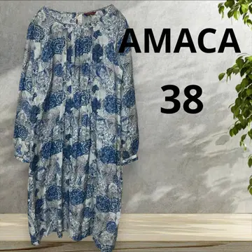 AMACA 삼양상회 멋진 꽃 패턴 원피스 38
