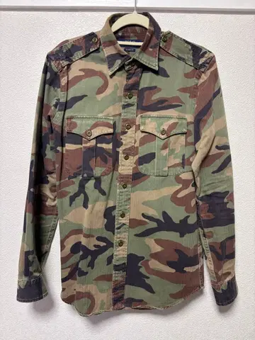 랄프 로렌 카모 패턴 긴팔 셔츠 XS