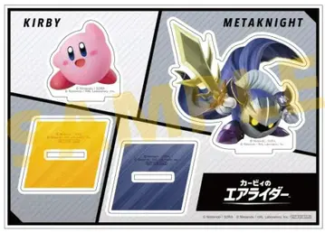 [미사용] 커비의 에어 라이더 애니메이트 특전 아크릴 스탠드 2개 세트