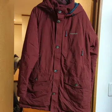 mont-bell 허스키 다운 자켓 XL 크림슨