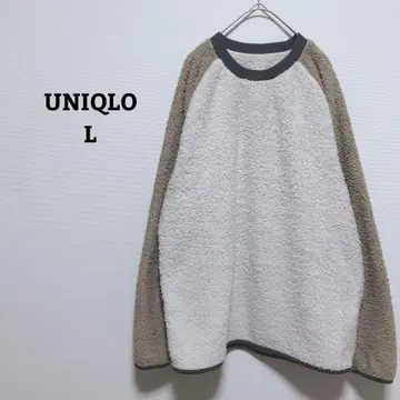 유니클로 퍼리 플리스 상의 룸웨어 트레이닝복 홈웨어 L
