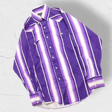 90s USA제 Panhandle Slim 스트라이프 웨스턴 셔츠