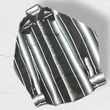 USA 80s Panhandle Slim 스트라이프 웨스턴 셔츠