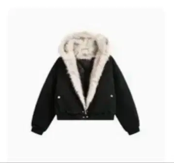 오늘 한정 20% 할인 퍼 달린 블랙 자켓