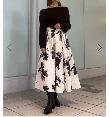 FRAY ID (프레이 아이디) / 블러쉬 플라워 스커트 0 사이즈