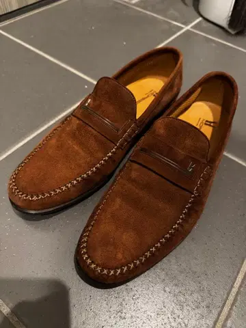 moreschi 모레스키 로퍼 스웨이드 브라운