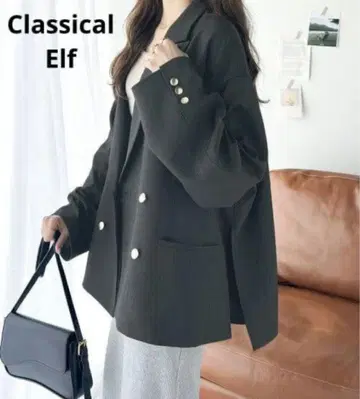 [ 새상품 ] Classical Elf 다크 그레이 테일러드 자켓 L