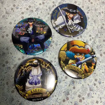 원피스 캔뱃지 벌스데이 야라 사보 카라스 린드버그 4개 세트