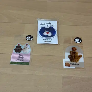 mojojojo 북마커 곰 쿠키 피크닉 아크릴 클립