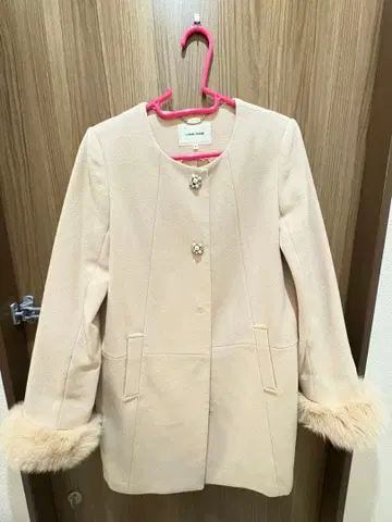 LAISSE PASSE 베이지 롱 코트 38