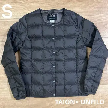 TAION x UNFILO 다운 자켓 다크 차콜