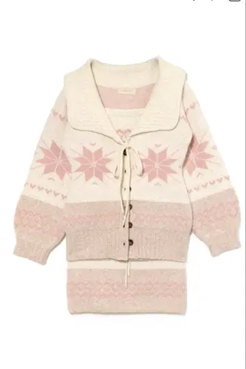 andmary Heart nordic cardigan set up