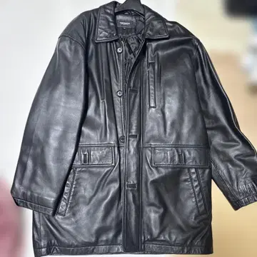 THREE QUARTER 가죽 자켓 M 라무 가죽