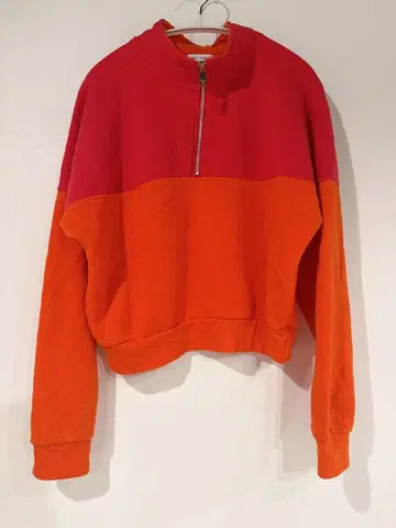 바이컬러 하프 지퍼 트레이닝복