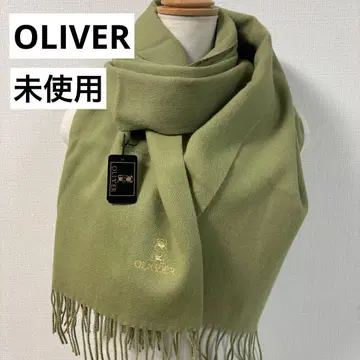 미사용 OLIVER 올리버 캐시미어 혼방 울 100% 스톨 피스타치오