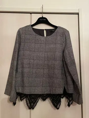 [ AZUL ] 체크 블라우스