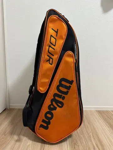Wilson TOUR 테니스 라켓 백 오렌지/블랙