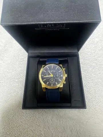 L&Co. 시계 골드/네이비