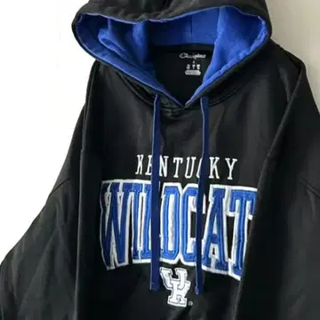 챔피온 와일드 캐츠 후드티 L 블랙 블랙 구제 의류