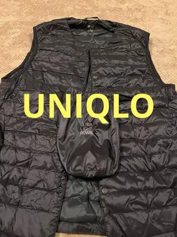 울트라 라이트 다운 블랙 베스트