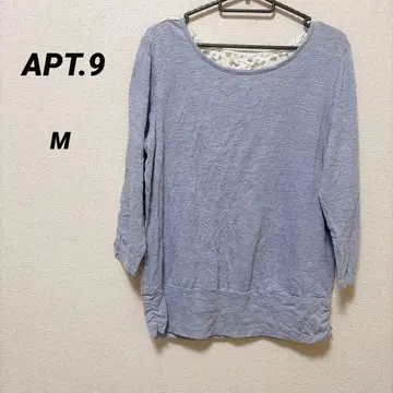 APT.9 M 라이트 블루 3/4 소매 티셔츠