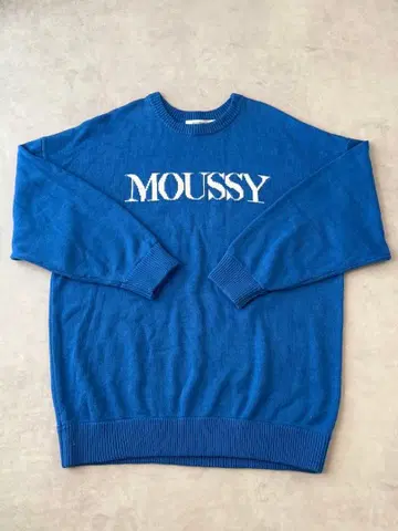 MOUSSY 로고 니트 스웨터