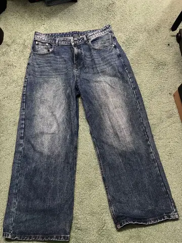 LEMAIN SECOND 와이드 레그 데님 XL 사이즈