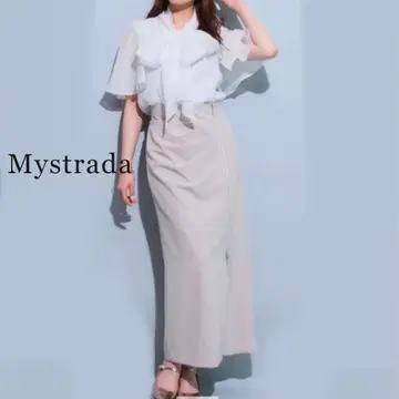 [새상품] 마이 스트라다 타이트 지퍼 스커트 핑크