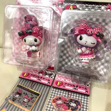 멜로쿠로 제일복권 마이멜로디 쿠로미 피규어 2개 키링 세트