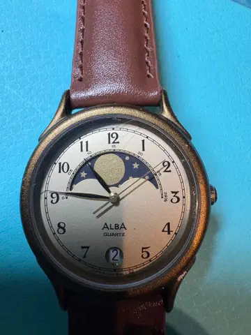 세이코 ALBA 문페이즈 배터리 교체 완료 작동품