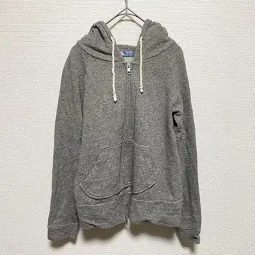 BEAMS HEART 네프쭈리 지퍼 후드티 그레이