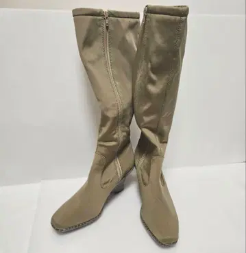 [ Ochoa ] 롱 부츠 사이드 지퍼 힐 웨지솔 24cm