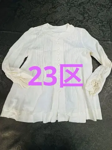 [ 미사용 새상품 ] 23구 개더&플리츠 핀턱 셔츠