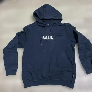 BALR. 후드 부착 후드티 M 네이비