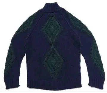 네이비 래글런 슬리브 가디건