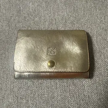 IL BISONTE 골드 접이식 지갑