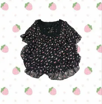 헤이세이 꽃무늬 판초 튜닉 히메갸루 모리걸