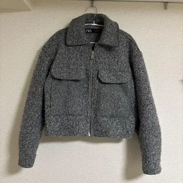 ZARA 부클레 크롭 자켓 XS