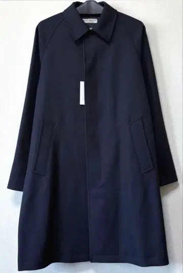 BEAUTY&YOUTH 헤비 서지 발라칼라 코트 네이비