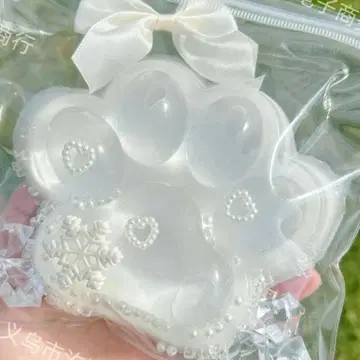 스퀴즈 큰 발바닥 투명 시로 말랑말랑 귀여운 선물