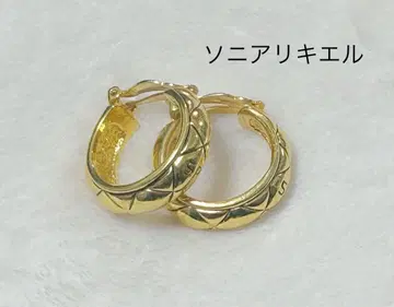 소니아 리키엘 골드 후프 귀걸이