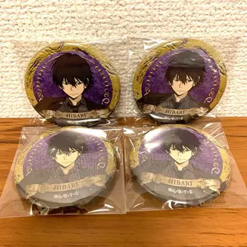 리본 캔뱃지 AVIOT 이어폰 콜라보 4개 히바리 쿄야