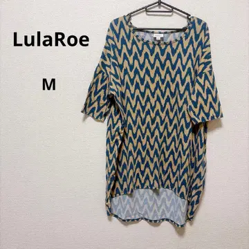 LulaRoe [ M ] 반팔 튜닉 지그재그 패턴