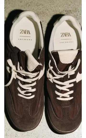 이번 시즌 ZARA 소프트 러닝 스니커즈 브라운 38