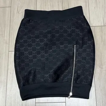 moschino couture 올 패턴 지퍼 스커트