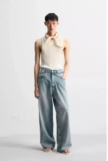 zara 배기 핏 데님