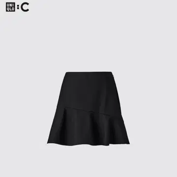 [택 포함 미사용 새상품] UNIQLO : C 플레어 스코트 블랙 XL